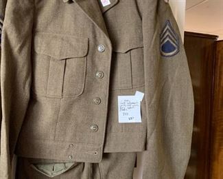 #227	US Army staff sargent uniform with army japan patch 	 $45.00 
