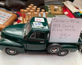 #230	Danbury mint 1953 chevy pick up truck model 	 $25.00 

