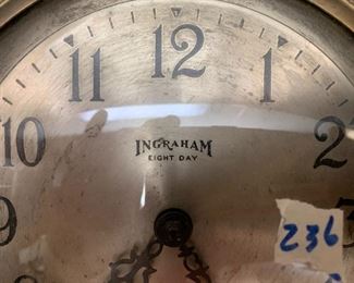 #236	Ingraham mantle clock 	 $20.00 
