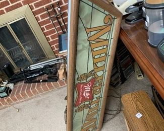 #237	Miller hanging pool table  high life beer sign light 20x47x12	 $200.00 
