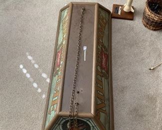 #237	Miller hanging pool table  high life beer sign light 20x47x12	 $200.00 
