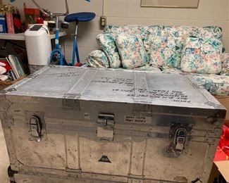 #253	US army metal silver army trunk as is not tray 31x17x`12	 $100.00 
#254	US army metal silver army trunk wood tray leather side strapes  30x17x14	 $200.00 - sold
#255	US Army metal silver army trunk with metal tray  iron side handles 31x17x13	 $200.00 
