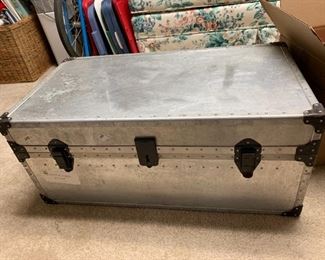 #253	US army metal silver army trunk as is not tray 31x17x`12	 $100.00 
#254	US army metal silver army trunk wood tray leather side strapes  30x17x14	 $200.00 - sold
#255	US Army metal silver army trunk with metal tray  iron side handles 31x17x13	 $200.00 
