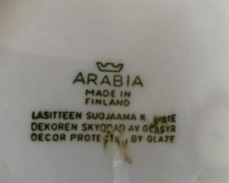 #287	made in Finland ARBIA blue cow pitcher	 $20.00 
