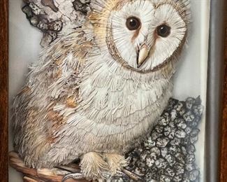 VTG BASIL EDE 3D PAPER ART BIRD PRINTS