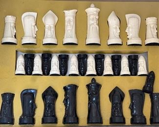 GOTHIC SCULPTURED CHESS BY GANINE SALON EDITION 