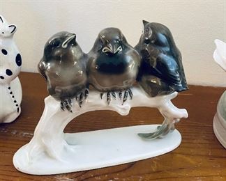 Rosenthal Birds on Branch 