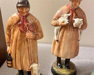 Royal Doulton Lambing Time, The Shepard figurines 