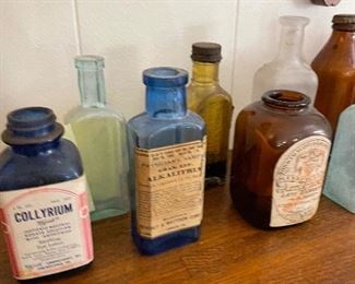 Antique apothecary bottles 