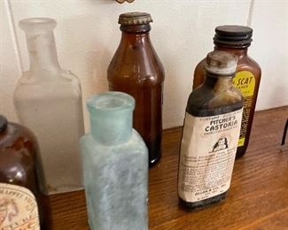 Antique apothecary bottles 