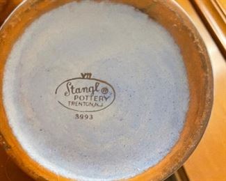 Large Stangl blue gold Urn Vase