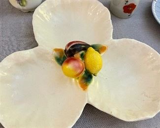 Vintage ceramic large serving dish 