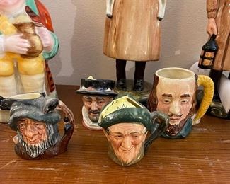 Miniature Royal Doulton Toby mugs