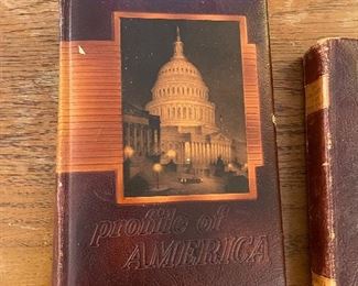 Profile of America leather bound book 