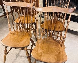Set of 4 Windsor Chairs (Nichols and Stone)