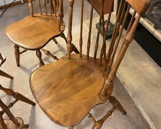 Windsor chairs (Nichols and Stone) set of 
