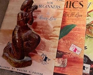 vintage art "how to" books