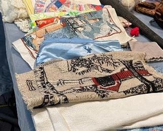 vintage linens and fabric 