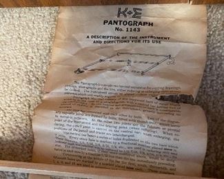 vintage pantograph with case and directions