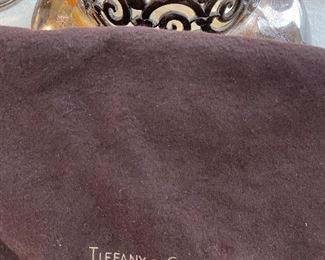 Tiffany and Co Sterling footed bowl, Hollywood Regency, Deco (with bag)