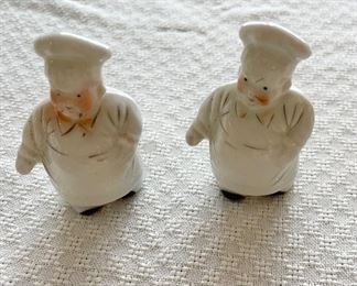 Chef Salt and Pepper shakers