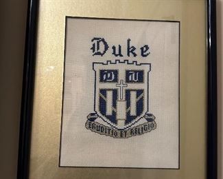 Vintage Duke University needlepoint
