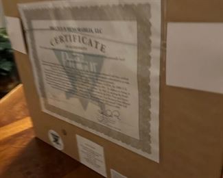 COA for Ray Floyd signed ball