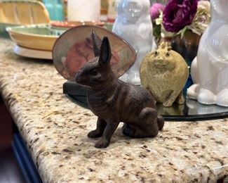 Antique cast iron bunny rabbit