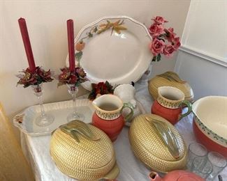 Pfaltzgraff Plymouth collection Corn containers 