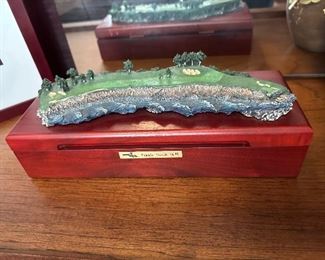 Pebble Beach golf course wooden box 