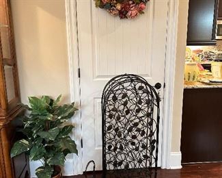 Wrought iron wine rack