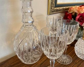 Crystal stemware & decanters