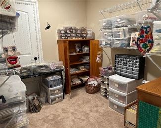 Cross-stitching room
