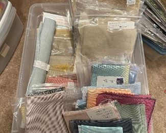 Linen for cross-stitch 