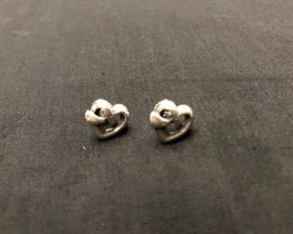 James Avery heart knot earrings