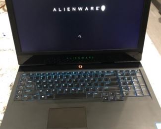 Clean Alienware gaming laptop
