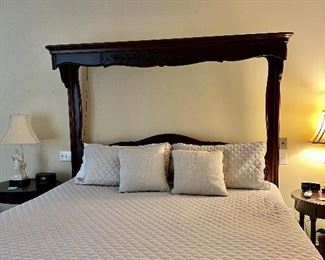 King size bed beautiful headboard