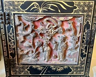 Carved Asian chest