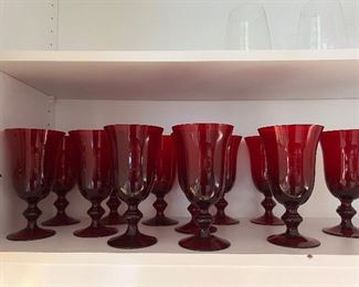 Red glassware