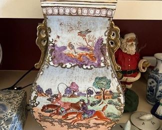 One of several decorative vases