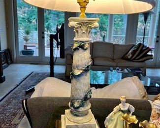 One of a pair of beautiful lamps