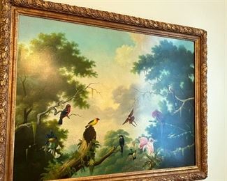 Large "birds" painting