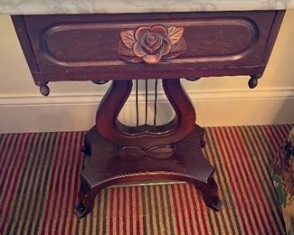 Vintage marble victorian table