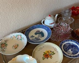 Beautiful Bowls, Plates And Other Glassware