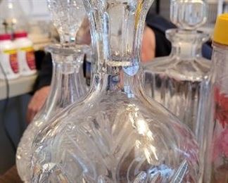 Crystal Decanters, Many