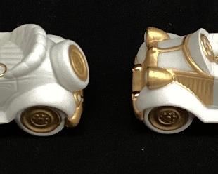 (2) LLADRO LITTLE ROADSTER PORCELAIN ORNAMENTS