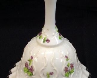 FENTON HAND PAINTED BELL, 6in H