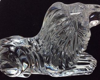 WATERFORD CRYSTAL LION SCULPTURE 7''