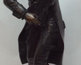 MOZART BRONZE STATUE BY PAUL DUBOIS 24''H,