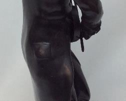MOZART BRONZE STATUE BY PAUL DUBOIS 24''H,